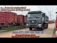351 450 CV Euro 2 Sinotruk Camionetto di scarico Howo 375 Camionetto di scarico per miniere