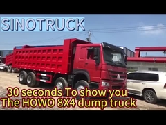 50 tonnellate 12 ruote Sinotruk Dump Truck Usato Howo 371 375 420 HP Tipper Truck 8X4 Rosso