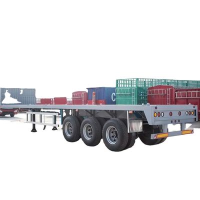 comprare 3 e 4 assi 40ft 50ft 60ft Container Flatbed Trailer Tanzania Used Flatbed Semi Trailer in vendita online manufacture