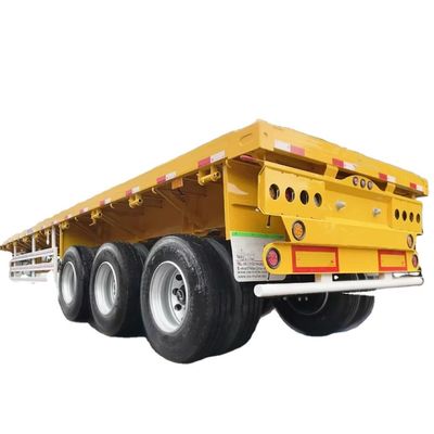 comprare Trasporto di container 2 3 4 assi 20 piedi piattaforma semi-remolchio semi-remolchio piatto in vendita con Fuwa / BP asse online manufacture