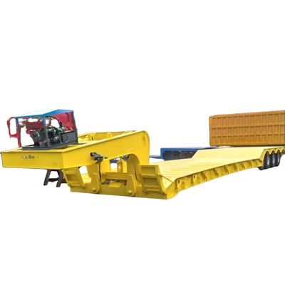 comprare 3 assi di 80 tonnellate rimovibile con collo di gallina semi-remolchio a letto basso Rembolibile pesante per bambini per il Ghana online manufacture