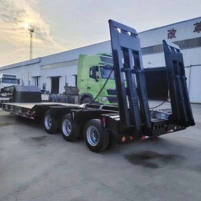 comprare Nuovo rimorchio lowboy usato 60T semirimorchio lowbed in vendita online manufacture
