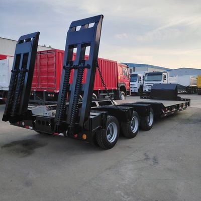 comprare Nuovo 3 assi semi-camion lowboy trailer, 60 tonnellate low bed trailer in vendita online manufacture