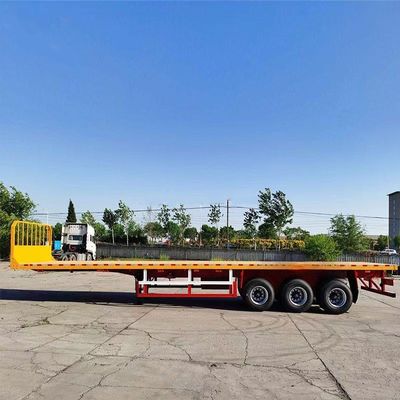 comprare Contenitore in alluminio da 40 piedi in acciaio al carbonio, da 3 assi / 4 assi / 5 assi per il trasporto di semirimorchi a piatta piastra (12R20) pneumatici originali online manufacture