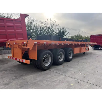 comprare Container di 20 piedi e 40 piedi per il trasporto di semi-remorchi a piatta piatta a 3 assi con 12,5*2,5*1,55m 12r22,5 personalizzato online manufacture