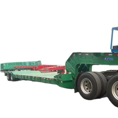 Un buon prezzo. Pronto caricamento Lowboy 4 assi 120toni staccabile Gooseneck Hydraulic rimovibile Drop Deck Lowbed Trailer per il Kenya in linea