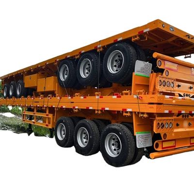 Un buon prezzo. 3 4 asse 40ft 50 tonnellate contenitore piatto semirimorchio trasporto semirimorchio in vendita in linea