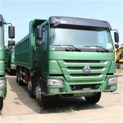 Un buon prezzo. Sinotruk Howo375hp 8x4 Left Drive Used Tipper Truck con 12 pneumatici e 4 assi Cargo Box Lunghezza 7.2-8.2m Personalizzabile in linea
