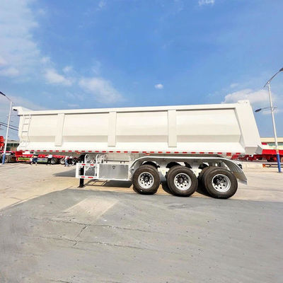 Un buon prezzo. 24m3 Semi-remorco a 3 assi con scarico di rifiuti in forma di U (dimensioni 9400 mm × 2400 mm × 3300 mm) in linea