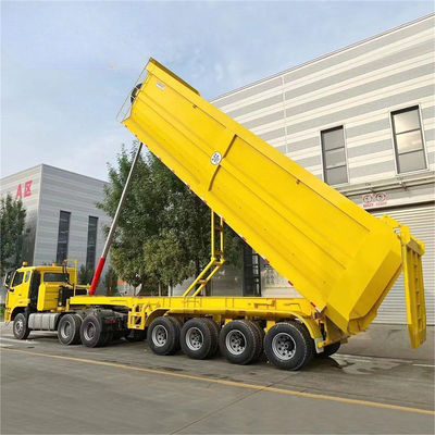 Un buon prezzo. 12-piece Dump Semi-Trailer 3-Axle/4-Axle 12R20 Rim pneumatico 8.25-22.5 Colore personalizzabile in linea