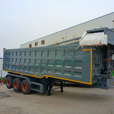 Un buon prezzo. 3 assi JOST 2,0/3,5 pollici Kingpin 12R20 pneumatici (12R22.5 può essere personalizzato) Semi-remorco dump in linea